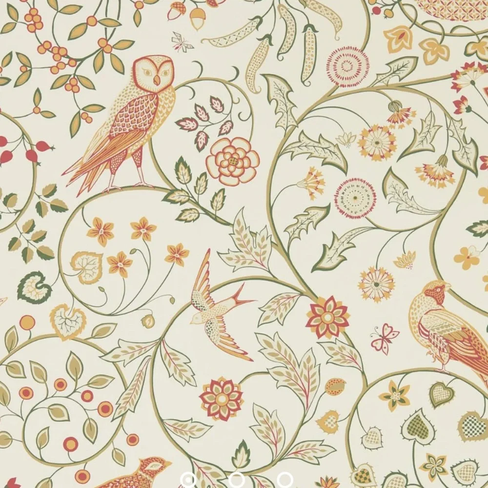 Morris & Co. NEWILL IVORY SAGE 1 double roll wallpaper